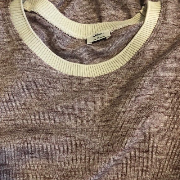 Wilfred crewneck long sleeve sweater size Medium berri aritzia - Picture 4 of 10